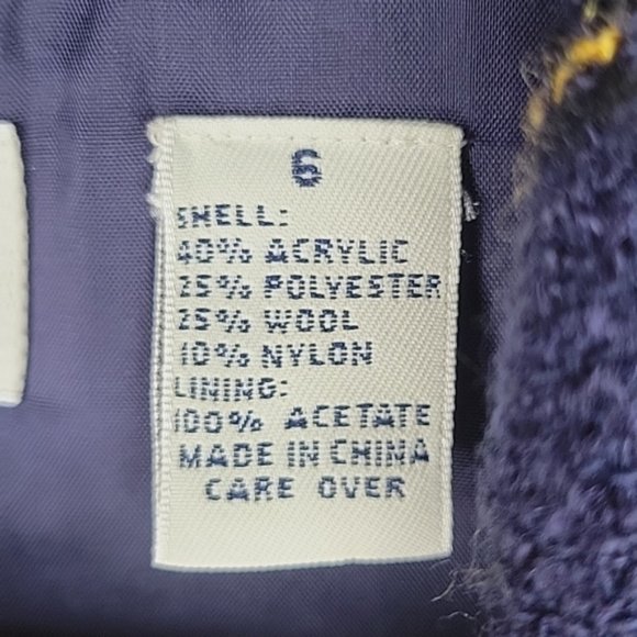 Loft Wool Blend Double Breasted Plaid Blazer - Picture 8 of 10